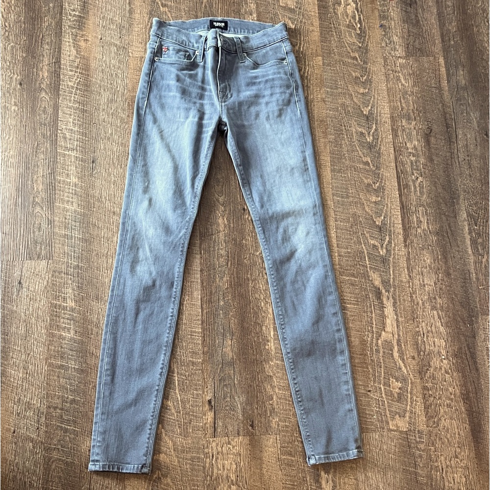Hudson Krista Super Skinny Gray Jeans 25